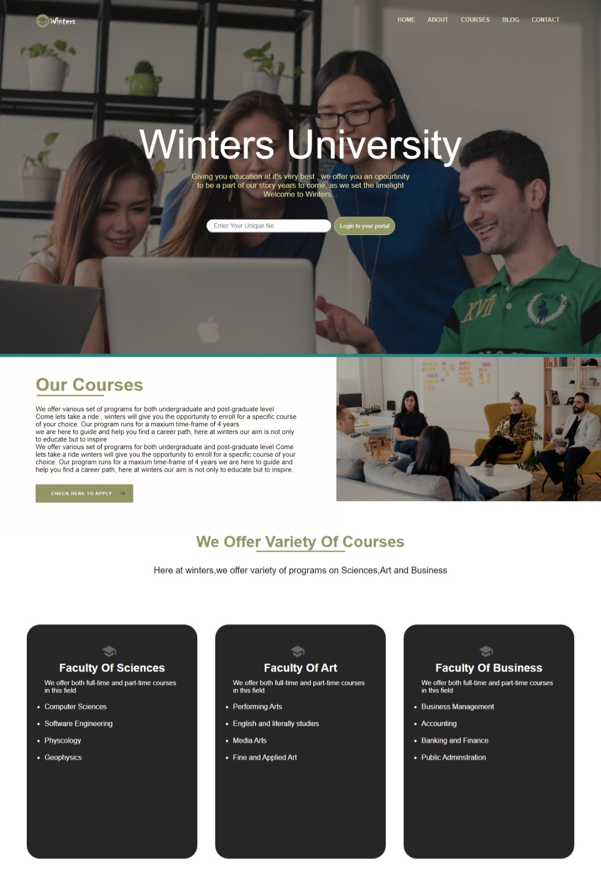 University Website